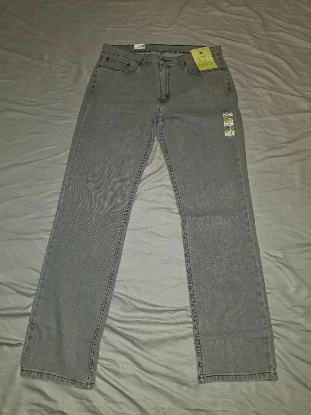NWT Men’s Levi’s 514 Straight Jeans 36x34 Gray Stretch